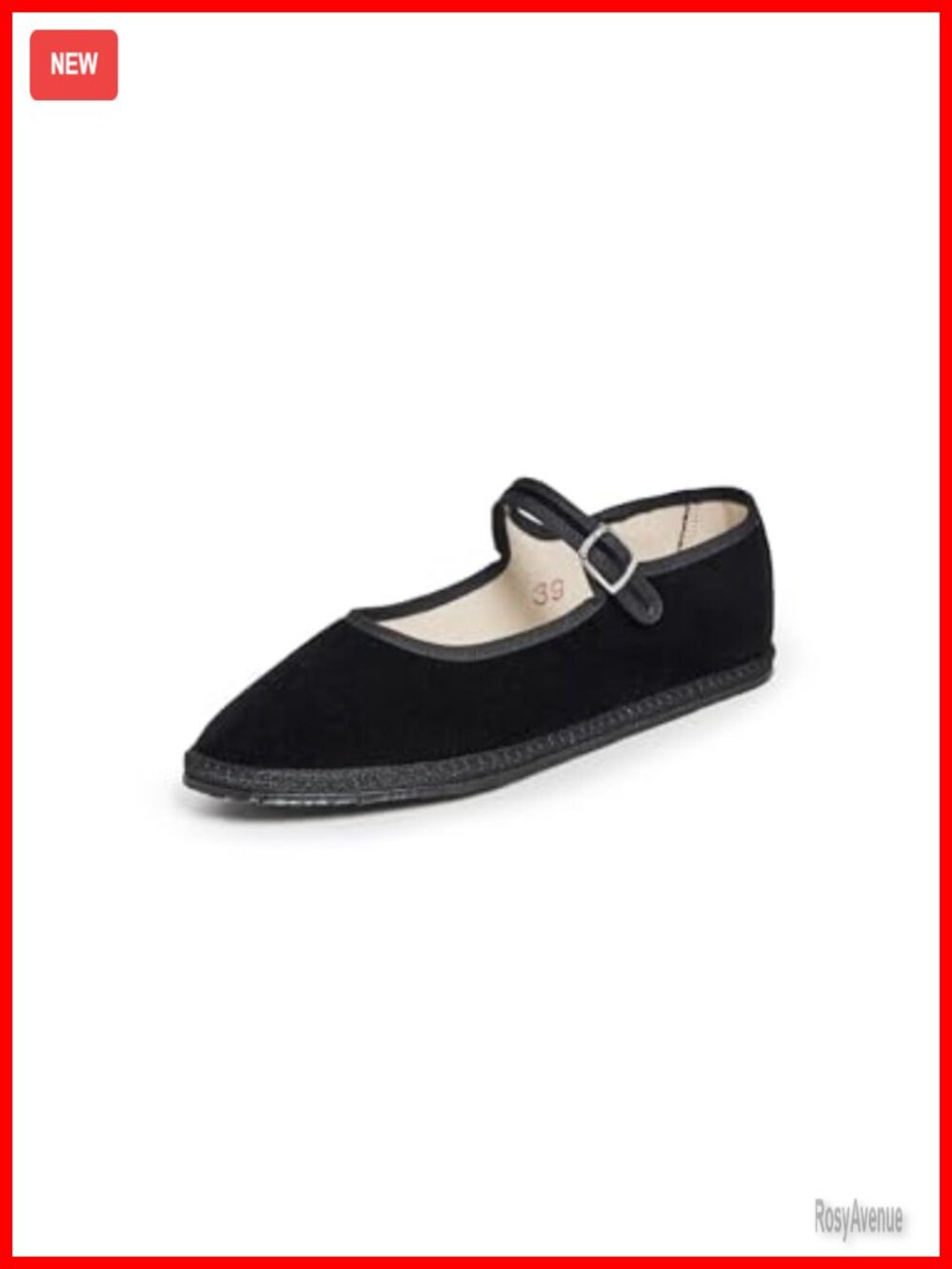 Women's Mary Janes Flats Faux Leather Adjustable Buckle Strap Casual